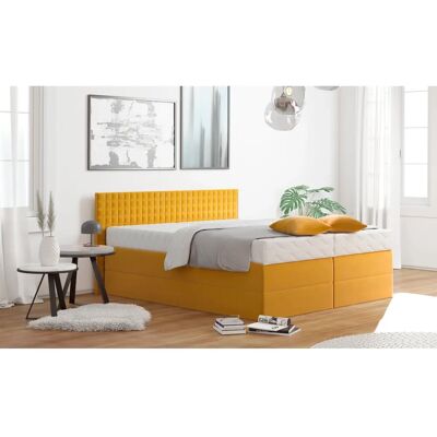 Westfalia Schlafkomfort Gelb Boxspringbett - Bett, 200x200cm, H3, Samtvelours Westfalia Schlafkomfort Gelb Boxspringbett - Bett, 200x200cm, H3, Samtvelours