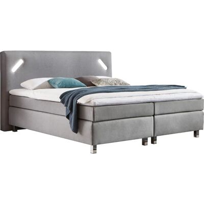 WESTFALIA SCHLAFKOMFORT - Boxspringbett, grau, LED-Beleuchtung WESTFALIA SCHLAFKOMFORT - Boxspringbett, grau, LED-Beleuchtung