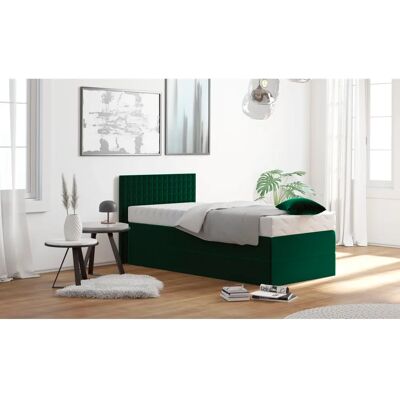 WESTFALIA SCHLAFKOMFORT Grünes Samtvelours Boxspringbett - Einzel oder Doppel WESTFALIA SCHLAFKOMFORT Grünes Samtvelours Boxspringbett - Einzel oder Doppel