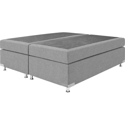 Westfalia Holland Boxspringbett - Bonnell-Federkern, 180x200cm, Grau Westfalia Holland Boxspringbett - Bonnell-Federkern, 180x200cm, Grau