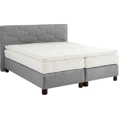 Westfalia Schlafkomfort Boxspringbett - 160x200cm, Microvelours, Ohne Topper Westfalia Schlafkomfort Boxspringbett - 160x200cm, Microvelours, Ohne Topper