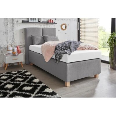 Westfalia Schlafkomfort - 90x200cm Grau Boxspringbett Westfalia Schlafkomfort - 90x200cm Grau Boxspringbett