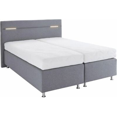 Westfalia Schlafkomfort Boxspringbett - Grau – 160x200 cm - Boxspringbett Westfalia Schlafkomfort Boxspringbett - Grau – 160x200 cm - Boxspringbett