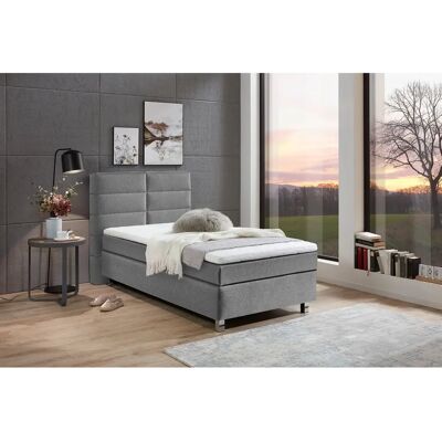 Westfalia SCHLAFKOMFORT Boxspringbett - 90x200cm - Grau Westfalia SCHLAFKOMFORT Boxspringbett - 90x200cm - Grau