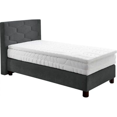 Westfalia Schlafkomfort Boxspringbett - 115x210cm Microvelours Topper H3 Westfalia Schlafkomfort Boxspringbett - 115x210cm Microvelours Topper H3