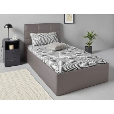 Westfalia Polsterbett - 100x200cm - Grau - Mit Stauraum Westfalia Polsterbett - 100x200cm - Grau - Mit Stauraum