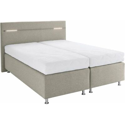 Westfalia Schlafkomfort Boxspringbett - 160x200cm, Beige, LED Westfalia Schlafkomfort Boxspringbett - 160x200cm, Beige, LED