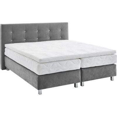 WESTFALIA SCHLAFKOMFORT Boxspringbett - Microvelours, 180x200cm WESTFALIA SCHLAFKOMFORT Boxspringbett - Microvelours, 180x200cm