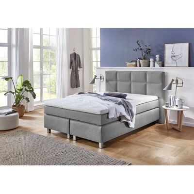 WESTFALIA SCHLAFKOMFORT Boxspringbett - Bonnell-Federkern - grau WESTFALIA SCHLAFKOMFORT Boxspringbett - Bonnell-Federkern - grau
