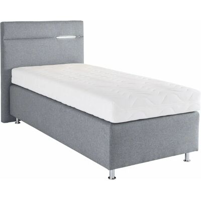 Westfalia Schlafkomfort Grau Boxspringbett mit LED - Bett Westfalia Schlafkomfort Grau Boxspringbett mit LED - Bett