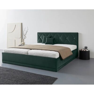 WESTFALIA SCHLAFKOMFORT Adamas Grün Velours Bett mit Stauraum WESTFALIA SCHLAFKOMFORT Adamas Grün Velours Bett mit Stauraum