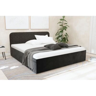 WESTFALIA Shawn Polsterbett - Schwarz, 210cm L, Microvelours WESTFALIA Shawn Polsterbett - Schwarz, 210cm L, Microvelours