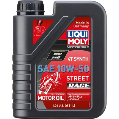 LIQUI MOLY Moto 4T Synth 10W-50 Street Race - 1 l LIQUI MOLY Moto 4T Synth 10W-50 Street Race - 1 l