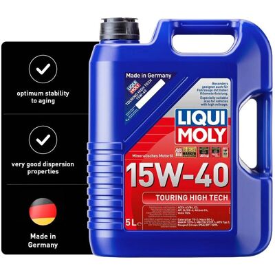 Liqui Moly Touring High Tech 15W40 Engine Oil - 5L Liqui Moly Touring High Tech 15W40 Engine Oil - 5L