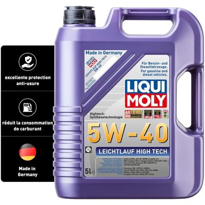 LIQUI MOLY Low-Viscosity High Tech 5W-40 - Leichtlauf (5 l) LIQUI MOLY Low-Viscosity High Tech 5W-40 - Leichtlauf (5 l)