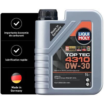 Liqui Moly Top Tec 4310 0W-30 Motorolje - Motorolje Liqui Moly Top Tec 4310 0W-30 Motorolje - Motorolje