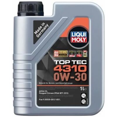 Liqui Moly Liqui Moly Top Tec 4310 0W-30 Motorolje - Motorolje Liqui Moly Liqui Moly Top Tec 4310 0W-30 Motorolje - Motorolje