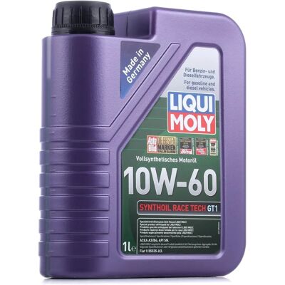 Liqui Moly - Modèle: 10W-60 Huile moteur synthétique entièrement synthétique Synthoil Race Tech Gt1 1L - Huile moteur - Publicité Liqui Moly - Modèle: 10W-60 Huile moteur synthétique entièrement synthétique Synthoil Race Tech Gt1 1L - Huile moteur - Publicité