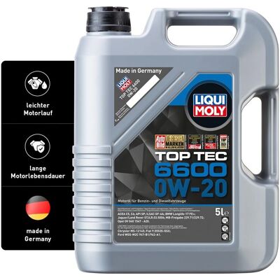 Liqui Moly Top Tec 6600 0W-20 - Motorolie Liqui Moly Top Tec 6600 0W-20 - Motorolie