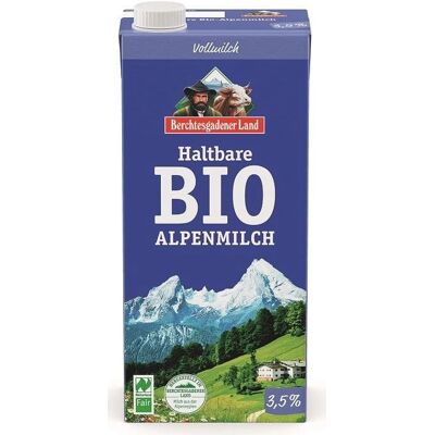 Berchtesgadener Land Bio-Milch 1L - Homogenisiert, 3,5% Fett Berchtesgadener Land Bio-Milch 1L - Homogenisiert, 3,5% Fett