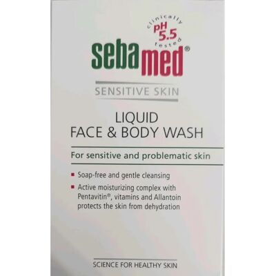 Sebamed Liquid Face & Body Wash - Sensitive Skin, 200ml Sebamed Liquid Face & Body Wash - Sensitive Skin, 200ml