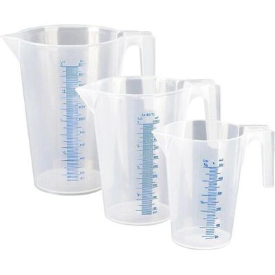Pressol Transparent Measuring Cups - 0.5/1/2L Set Pressol Transparent Measuring Cups - 0.5/1/2L Set