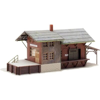 Faller Model Train Station Kit - 98 Pieces, H0 Scale, Moderate Difficulty Faller Model Train Station Kit - 98 Pieces, H0 Scale, Moderate Difficulty