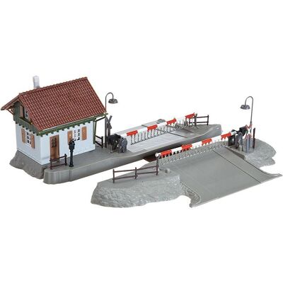 Faller Passagem de nível elétrico - Edifício para trem em miniatura - FALL120174 Faller Passagem de nível elétrico - Edifício para trem em miniatura - FALL120174