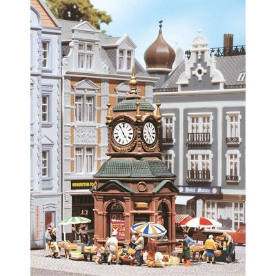 Kit Modèle Kiosque Horloge Faller 180583 - Accessoire Modèle H0 Kit Modèle Kiosque Horloge Faller 180583 - Accessoire Modèle H0