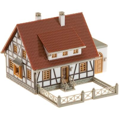 Faller Timbered house with garage - Model train building - F232215 Faller Timbered house with garage - Model train building - F232215
