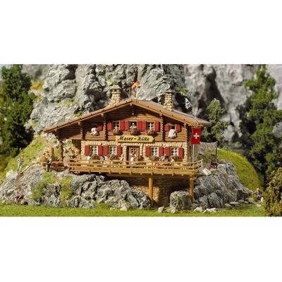 Faller Moser Chalet Rifugio Alpino - Edificio per treni in scala H0 - F130329 Faller Moser Chalet Rifugio Alpino - Edificio per treni in scala H0 - F130329