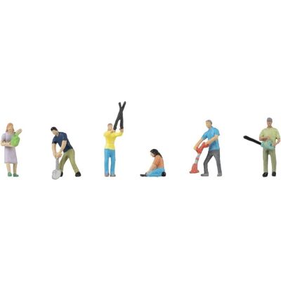 Faller Model Garden Figur - Adult Collector Miniature Faller Model Garden Figur - Adult Collector Miniature