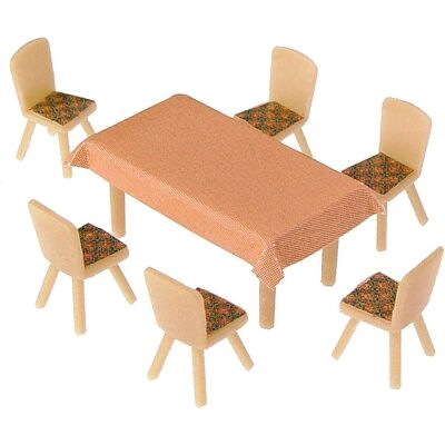 Faller F180442 Kit de construction pour train miniature - 4 tables & 24 chaises Faller F180442 Kit de construction pour train miniature - 4 tables & 24 chaises