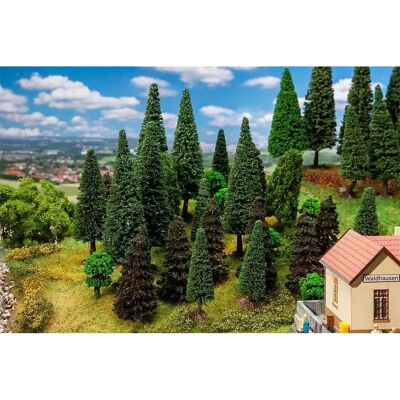 Faller Forest Trees 50-120mm - Model Trees Faller Forest Trees 50-120mm - Model Trees