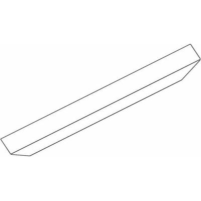 GEZE Profil de couverture EV1 Argent - Cover Profile for OL90/95 - 3000mm GEZE Profil de couverture EV1 Argent - Cover Profile for OL90/95 - 3000mm