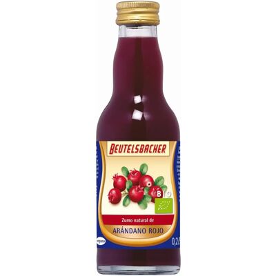 Zumo de Arándano Rojo Beutelsbacher - Berries Orgánicos Zumo de Arándano Rojo Beutelsbacher - Berries Orgánicos