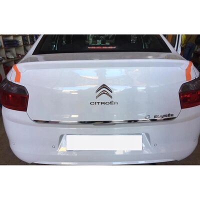CHROMEAUTO Citroen C-Elysee - Embellecedor cromado del maletero - Detalle del portón trasero - Detalle trasero del coche premium - Realzador de brillo CHROMEAUTO Citroen C-Elysee - Embellecedor cromado del maletero - Detalle del portón trasero - Detalle trasero del coche premium - Realzador de brillo