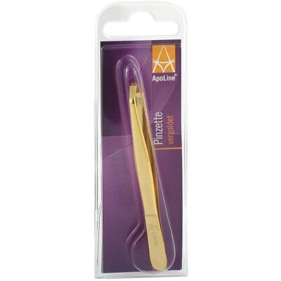 ApoLine 9cm vergoldete Pinzette - Augenbrauen ApoLine 9cm vergoldete Pinzette - Augenbrauen