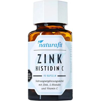 Naturafit - Zink Histidin C - 90 Stk - Vitamin C - Kapseln Naturafit - Zink Histidin C - 90 Stk - Vitamin C - Kapseln