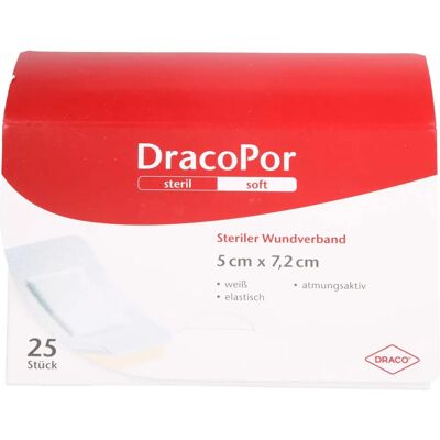 Dracco DracoPor soft weiß 7,2cm x 5cm steriler Wundverband - Wundverband Dracco DracoPor soft weiß 7,2cm x 5cm steriler Wundverband - Wundverband