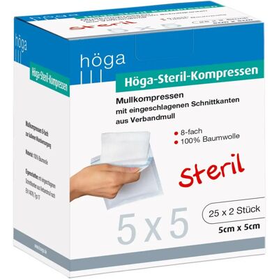 Sterile Gazekompressen 5×5cm - EN 14079 Typ 17 Sterile Gazekompressen 5×5cm - EN 14079 Typ 17