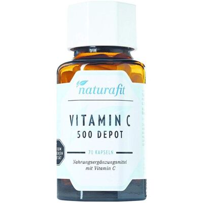 Naturafit - Vitamin C 500 Depot Kapseln - Vitamin C 500 - Depot Kapseln - Dietary supplement capsules Naturafit - Vitamin C 500 Depot Kapseln - Vitamin C 500 - Depot Kapseln - Dietary supplement capsules