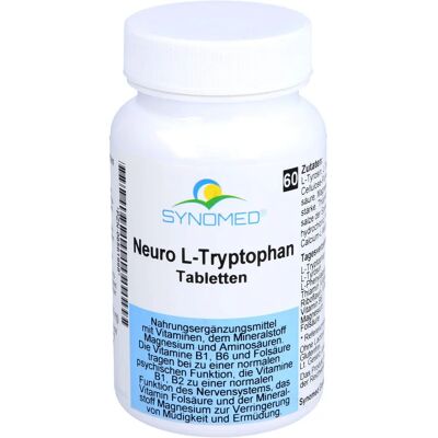 Synomed - Neuro L-Tryptophan - 60 Tabletten - Nahrungsergänzungsmittel Synomed - Neuro L-Tryptophan - 60 Tabletten - Nahrungsergänzungsmittel