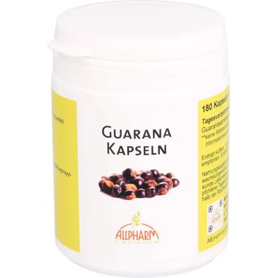 Allpharm - Guarana Kapseln - 180 St. - Nahrungsergänzungsmittel Allpharm - Guarana Kapseln - 180 St. - Nahrungsergänzungsmittel