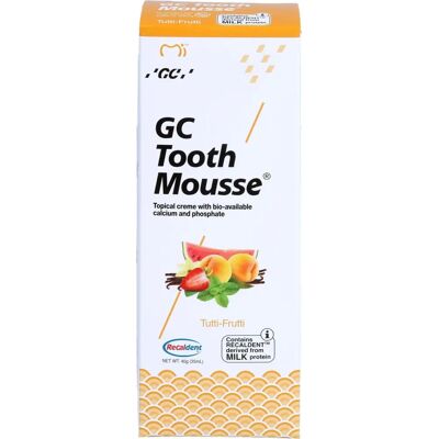GC - Tooth Mousse Tutti-Frutti - 40 g Tube - Tooth Mousse GC - Tooth Mousse Tutti-Frutti - 40 g Tube - Tooth Mousse