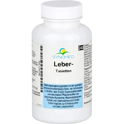 Synomed - Leber-Tabletten 240 St - 570 mg - Dietary supplement Synomed - Leber-Tabletten 240 St - 570 mg - Dietary supplement