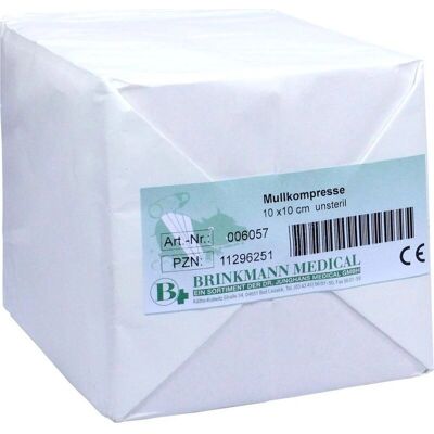 MaiMed - MULLKOMPRESSEN 10x10cm MaiMed - MULLKOMPRESSEN 10x10cm