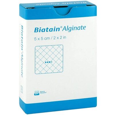 Coloplast - Biatain Alginate Kom - 5x5 cm - 10 Stück - Wundauflage Coloplast - Biatain Alginate Kom - 5x5 cm - 10 Stück - Wundauflage