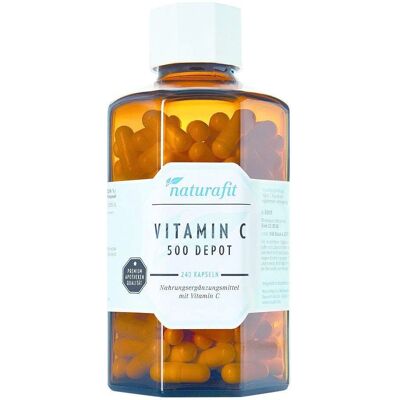 Naturafit - Vitamin C 500 Depot - 240 Stück - Vitamin C Ergänzung Naturafit - Vitamin C 500 Depot - 240 Stück - Vitamin C Ergänzung