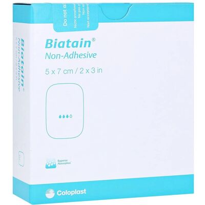 Coloplast Biatain 5x7 cm nicht haftend - Verband Coloplast Biatain 5x7 cm nicht haftend - Verband
